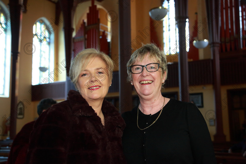 Feis0302109Sun02 
 2
Siobhan Keniry and Trish Dunlea members of The Voices Killeagh.

Class: 76: “The Wm. Egan Perpetual Cup” Adult Sacred Choral Group or Choir Two settings of Sacred Words.

Feis Maitiú 93rd Festival held in Fr. Matthew Hall. EEjob 03/02/2019. Picture: Gerard Bonus.