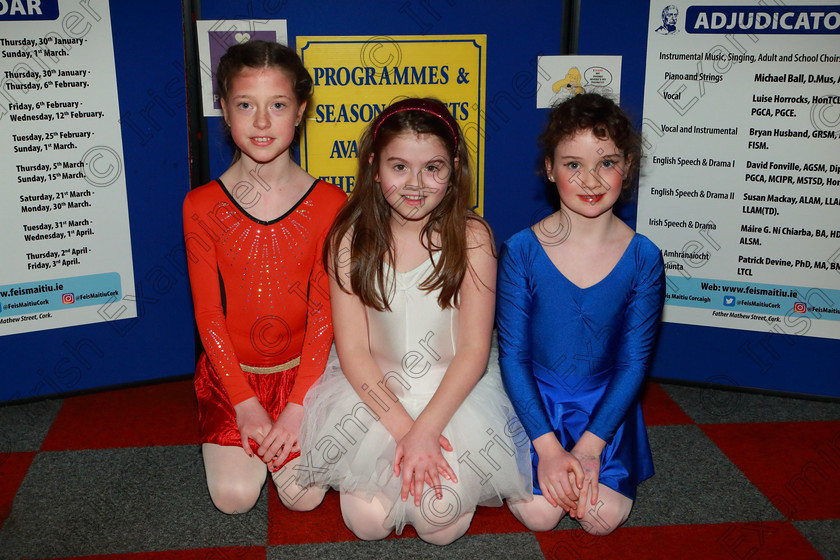 Feis27022020Thur13 
 13
Alana Mulvihill, Saoirse Collins and Saoirse Bracewell from The Rockboro Young Singers.

Class:104: “The Pam Golden Perpetual Cup” Group Action Songs -Primary Schools

Feis20: Feis Maitiú festival held in Father Mathew Hall: EEjob: 27/02/2020: Picture: Ger Bonus.