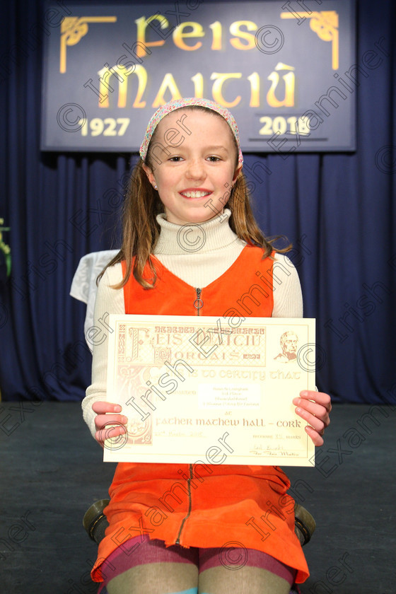 Feis22032018Thu16 
 16
Joint 3rd place Róisín Connolly from Glanmire.

Labhairt na Filíocht agus Míreanna Drámaíochta Class: 516: Bhéarslabhairt 9 Bliana D’Aois Nó Faoina Roinn 2 Feis Maitiú 92nd Festival held in Fr. Mathew Hall. EEjob 22/03/2018 Picture: Gerard Bonus