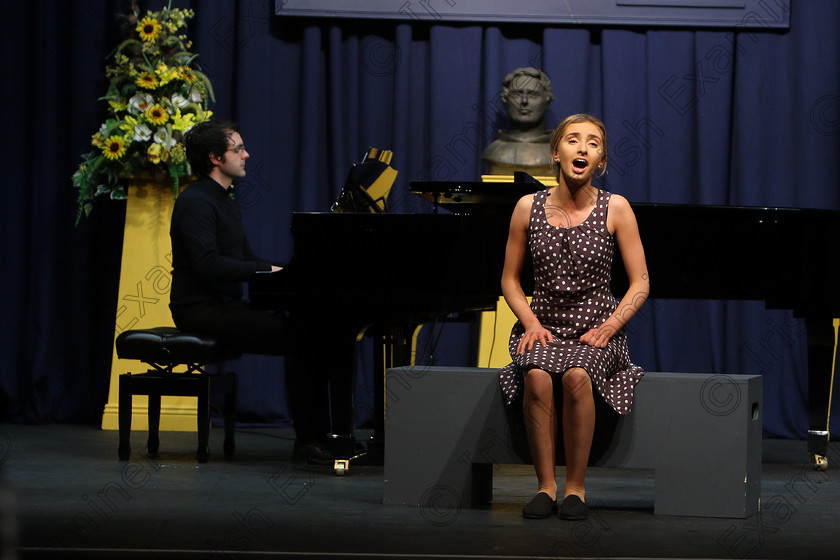 Feis27022018Tue24 
 23~24
 Niamh Callanan from Bandon performing “Loven That Man of Mine” from Showboat with Accompanist Tom Doyle.