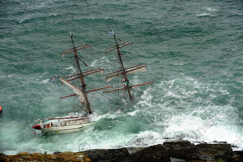 Astrid-ship-13 
 XXjob 24/07/2013 NEWS The Dutch training ship Astrid on the Rocks near the entrance to Oysterhaven Harbour.
Picture: Denis Scannell