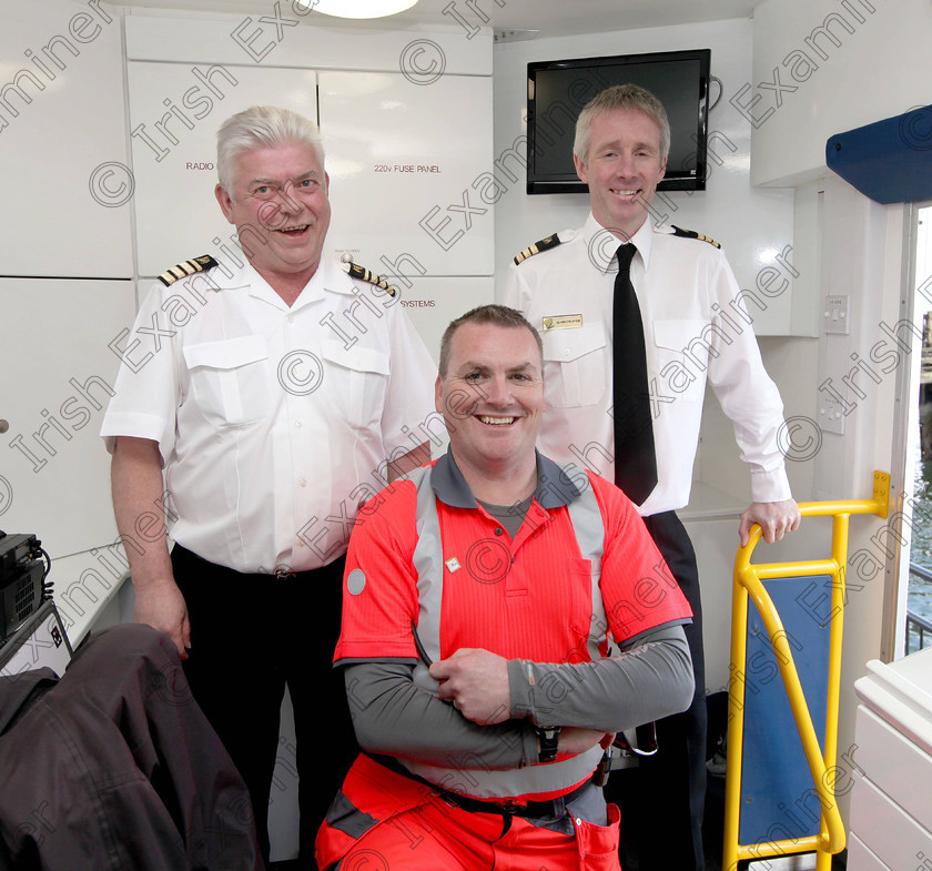 JH Cobh Rescue Display 12 
 ECHO NEWS: 14/04/2012; Ger Hegarty, SAR operations, Dublin, Vincent Farr, Officer In Charge, Crosshaven Coast Guard, and John Draper, SAR operations, Valentia, coordinatingna special search and rescue display by the Irish Coast Guard in Cobh to commemorate the 100th anniversary of the sinking of The Titanic. Picture; John Hennessy (Further Info, Vincent Farr, Crosshaven coastguard, 086 8501802)