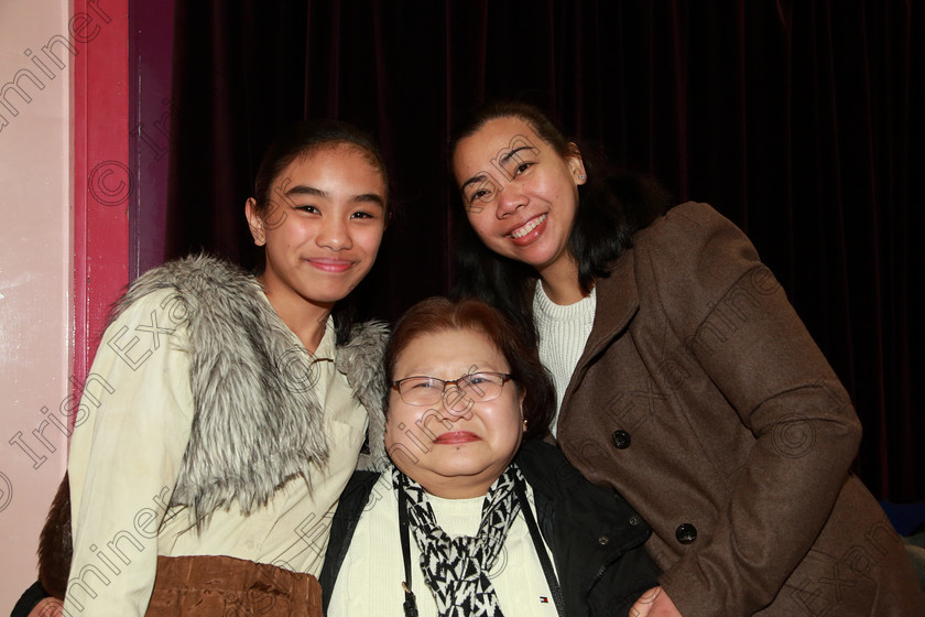 Feis01032020Sun37 
 37
Jilliane Valdez Montfort College of Performing Arts with her mother Jill and Grandmother Grace.

Class:102: “The Juvenile Perpetual Cup” Group Action Songs 13 Years and Under

Feis20: Feis Maitiú festival held in Father Mathew Hall: EEjob: 01/03/2020: Picture: Ger Bonus