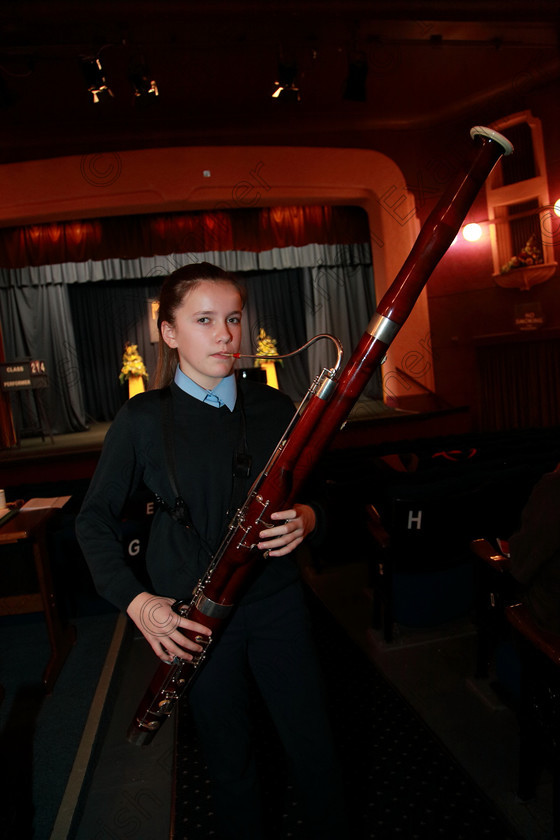 Feis30012018Tueo22 
 22
Grace Maher from Summer Hill North playing the Bassoon.

EEjob 30/01/2018 
Feis Maitiú 92nd Festival held in Fr. Matthew Hall 
Picture: Gerard Bonus

Instrumental Music. 
Class: 214: “The Casey Perpetual Cup” Woodwind Solo12 years and Under.