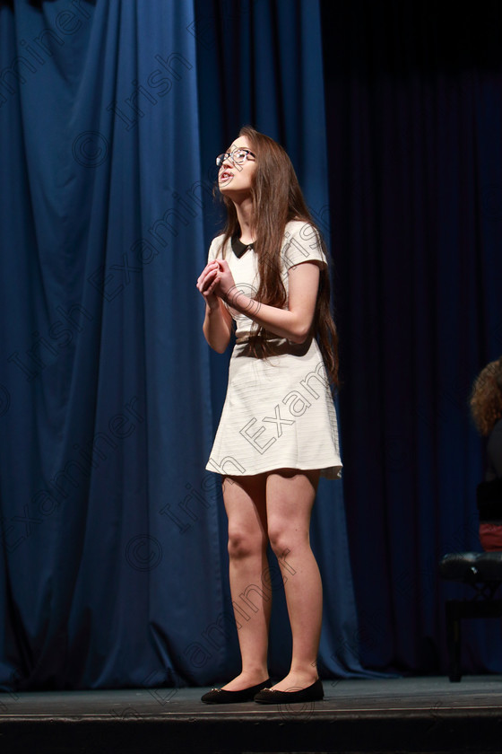 Feis08022019Fri44 
 43~44
Deirdre Leahy from Banteer singing “It’s A Fine, Fine Line”.

Class: 111: “The Edna McBirney Memorial Perpetual Cup” Solo Action Song 16 Years and Under Section 1. Action song of own choice.

Feis Maitiú 93rd Festival held in Fr. Matthew Hall. EEjob 08/02/2019. Picture: Gerard Bonus