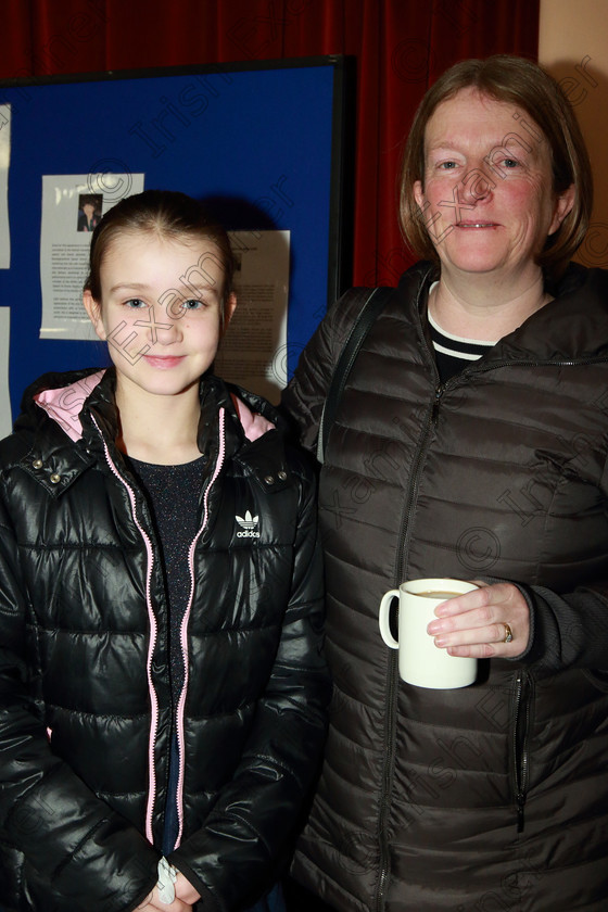 Feis31012019Thur11 
 11
Performer Clodagh Sweeney from Rochestown with her mum Audrey.

Feis Maitiú 93rd Festival held in Fr. Matthew Hall. EEjob 31/01/2019. Picture: Gerard Bonus

Class: 165: Piano Solo 12YearsandUnder (a) Prokofiev –Cortege de Sauterelles (Musique d’enfants). (b) Contrasting piece of own choice not to exceed 3 minutes.