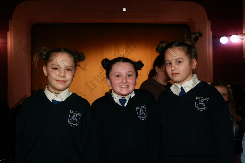 Feis13032018Tue31 
 31
Michalino Dabrowska, Sophia O’Leary and Arina Lesigk from Maria Assumpta NS.

Speech and Drama Class: 3rd & 4th Class Primary Schools, Action Verse Feis Maitiú 92nd Festival held in Fr. Mathew Hall. EEjob 13/03/2018 Picture: Gerard Bonus.