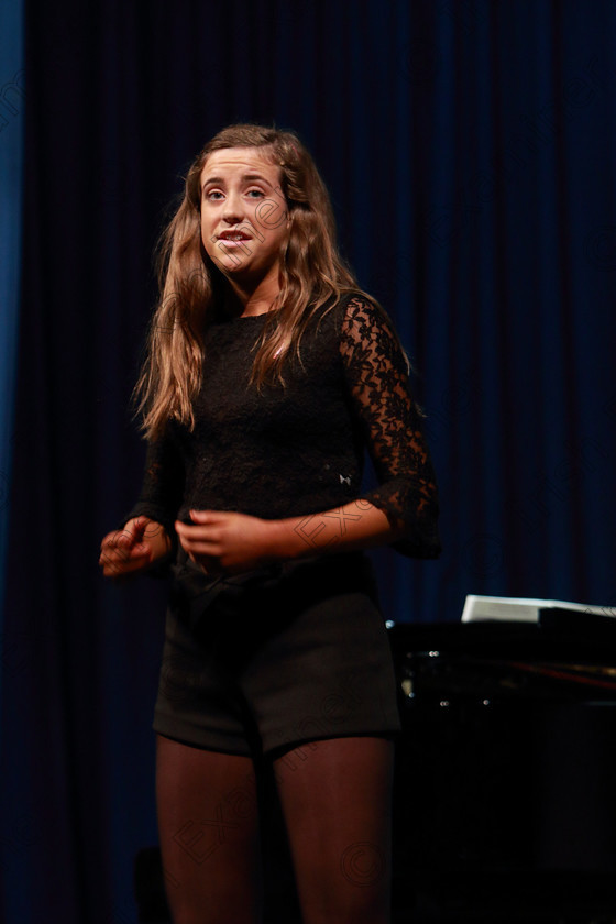 Feis02032019Sat02 
 1~2
Siri Forde from Bishopstown performing Cinderella Princess Songs Throughout The Years, singing “10 Minutes Ago” and “On The Steps” from Into the Woods.

Class: 18: “The Junior Musical Theatre Recital Perpetual Cup” Solo Musical Theatre Repertoire 15 Years and Under A 10 minute recital programme of contrasting style and period.

Feis Maitiú 93rd Festival held in Fr. Mathew Hall. EEjob 02/03/2019. Picture: Gerard Bonus