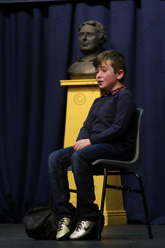 Feis20032018Tue19 
 19
Ronan McCarthy performing “The Penguin”.

Speech and Drama Class: 329: Dramatic Solo 8 Years and Under Feis Maitiú 92nd Festival held in Fr. Mathew Hall. EEjob 20/03/2018 Picture: Gerard Bonus