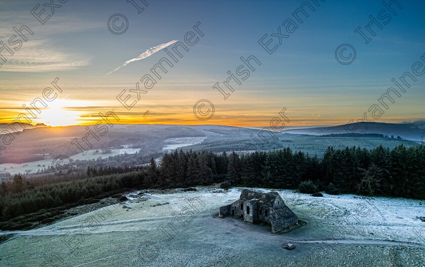 When Hell(fire) freezes over 
 When Hell(fire) freezes over - A frosty morning as the sun rises behind the Hellfire Club, Rathfarnham, Dublin