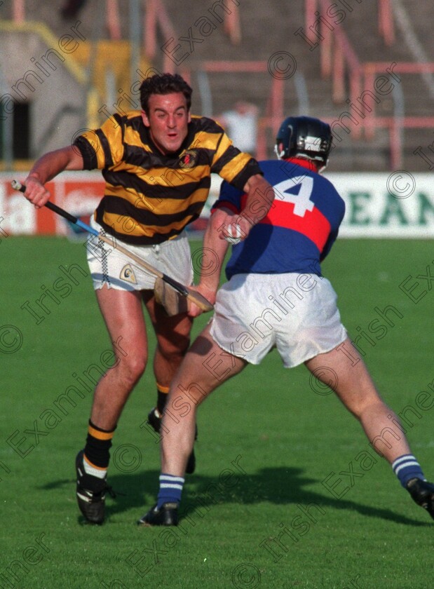 20803 -1372740739 
 NA PIARSAIGH'S SEAN GUIHEEN IS TACKLED BY ERINS OWN BRIAN O'SHEA DURING THE CORK SHC AT PAIRC UI CHAOIMH ON SATURDAY. PIC EDDIE O'HARE