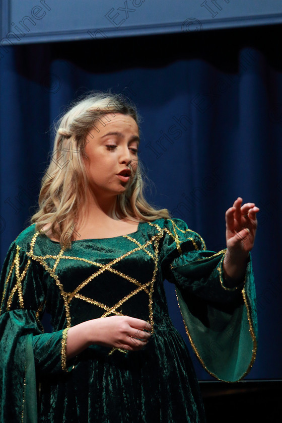 Feis08022020Sat31 
 31
Dara O’Connell from Cathedral Road singing Tis Done! I am a Bride! From Gilbert and Sullivan.

Opera

Feis20: Feis Maitiú festival held in Father Mathew Hall: EEjob: 08/02/2020: Picture: Ger Bonus.