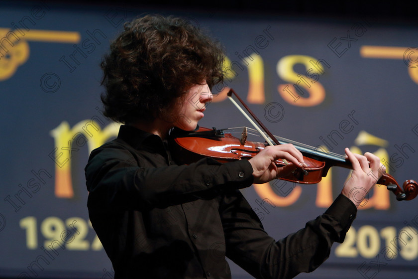 Feis0602109Wed06 
 5~6
Luke O’Sullivan performing.

Class: 258: Viola Solo 14Yearsand Under (a) Bridge – Spring Song from, 10 Pieces for Viola & Piano Vol.2 (Thames). (b) Contrasting piece not to exceed 4 minutes.

Feis Maitiú 93rd Festival held in Fr. Matthew Hall. EEjob 06/02/2019. Picture: Gerard Bonus