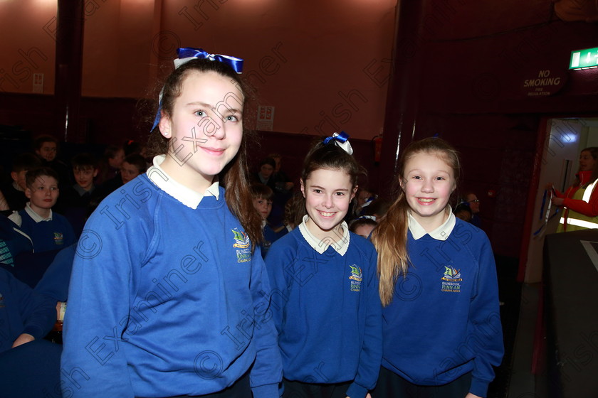 Feis12032020Thur04 
 4
Lydia Kahn, Ava Chandler and Saoirse O’Riordan from Bun Scoil Rinn An Chabhlaigh

Class:474: “The Junior Perpetual Cup” 6th Class Choral Speaking

Feis20: Feis Maitiú festival held in Father Mathew Hall: EEjob: 12/03/2020: Picture: Ger Bonus.