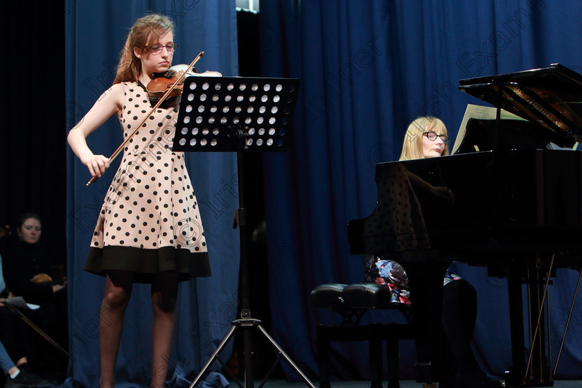 Feis01022020Sat43 
 43
Silver medal performance and first place: Meadhbh Ní Chathasaigh from Farran playing “Moto Perpetuo” Accompanied by Susan O’Brien.

Class:239: Volin Solo 14 Years and Under Schumann – Zart und mit Ausdruck No.1 from ‘Fantasiestücke’ Feis20: Feis Maitiú festival held in Fr. Mathew Hall: EEjob: 01/02/2020: Picture: Ger Bonus.