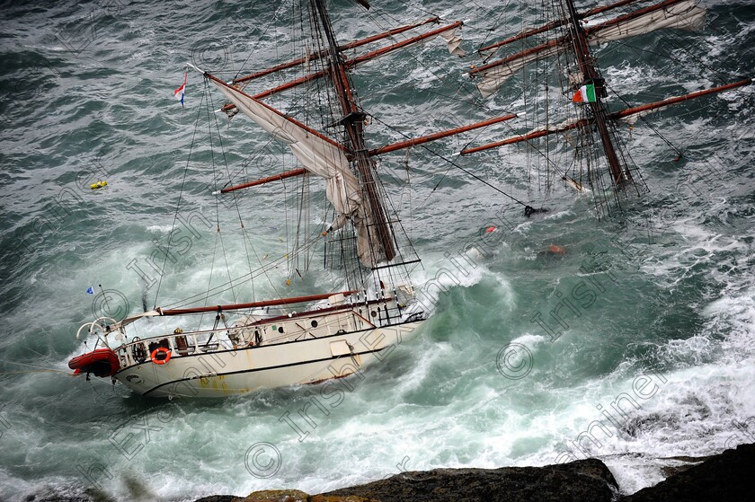 Astrid-ship-11 
 XXjob 24/07/2013 NEWS The Dutch training ship Astrid on the Rocks near the entrance to Oysterhaven Harbour.
Picture: Denis Scannell