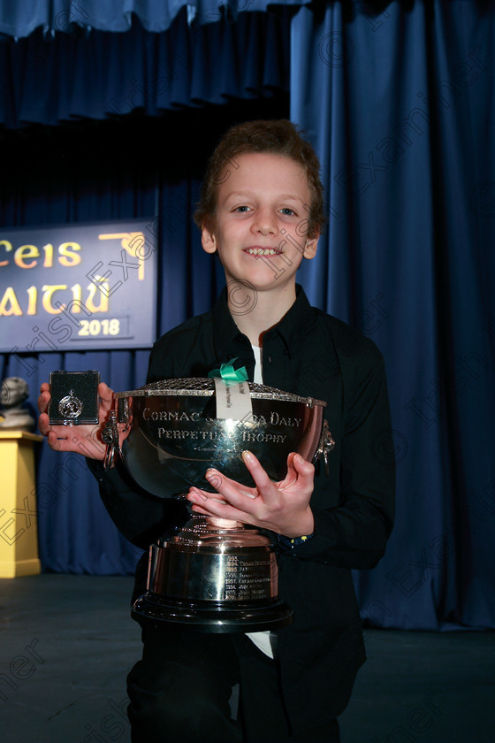 Feis01022018Thu16 
 16
Cup winner and Silver Medallist Ethan Horgan from Beaumont.
 Instrumental Music Class: 277: “The Cormac and Maura Daly Perpetual Cup”
Classical Guitar 16 Years and Under Feis Maitiú 92nd Festival held in Fr. Matthew Hall. EEjob 01/02/2018 Picture: Gerard Bonus.