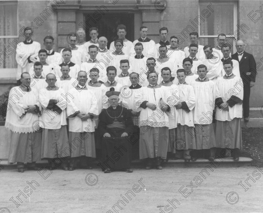 732487 732487 
 The cathhedral choir singing at the opening of the Sacred Heart Convent Chapel at Bessboro, Blackrock in 1932. Seated is Dr. D. Cohalan, D. D. Bishop of Cork and Herr Fleischmann choir conductor is standing right in the centre.
13/6/1932
Ref: 915A
Down memory lane black and white