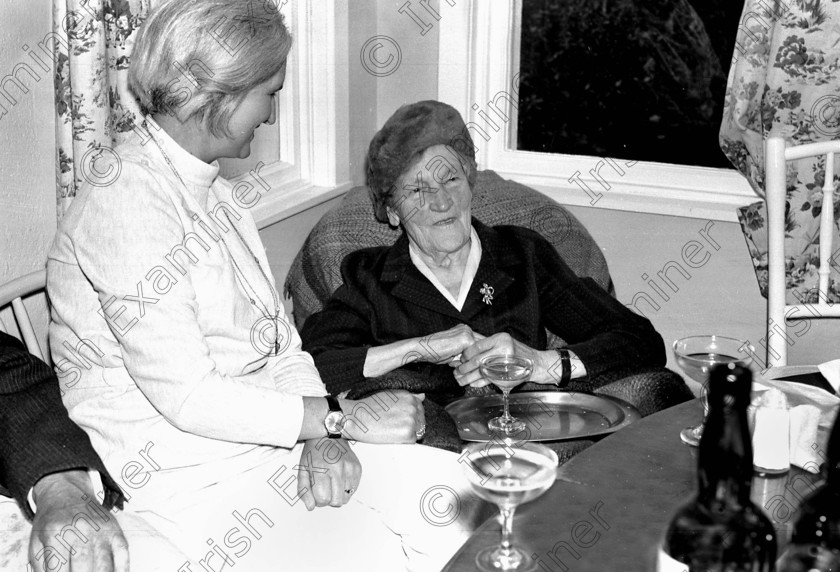 1217506 
 Hannah Collins, sister of General Michael Collins, pictured in 1970 Ref. 638P-141 old black and white