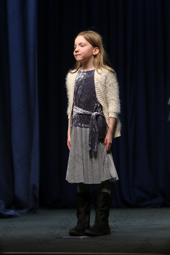 Feis24022018Sat47 
 47
Maeve O’Reilly performing.
 Speech and Drama Class: 369: Solo Verse Speaking Girls 6 Years and Under Section 3 Feis Maitiú 92nd Festival held in Fr. Mathew Hall. EEjob 24/02/2018 Picture: Gerard Bonus.