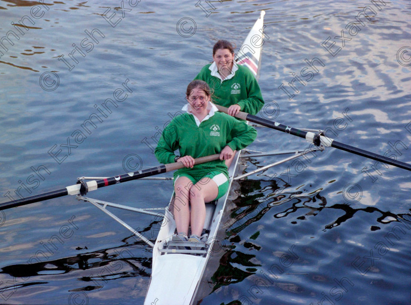 rowing-girls(1)-(1) 
 *** ARCHIVE PIC *** 1997
*** ARCHIVE PIC *** 1997

12/10/1997
C708/177
Shandon Boat Club's Jane O'Connell and Niamh Rose - their eyes were opened at the World championships, though they finished seventh in the World. 
Pic by Des Barry