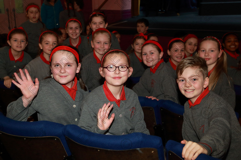 Feis28022019Thu06 
 6
Niamh Kirwan, Katie Kingston and Loughlan Beck from St. Luke’s Primary School Douglas.

Class: 84: “The Sr. M. Benedicta Memorial Perpetual Cup” Primary School Unison Choirs–Section 1Two contrasting unison songs.

Feis Maitiú 93rd Festival held in Fr. Mathew Hall. EEjob 28/02/2019. Picture: Gerard Bonus