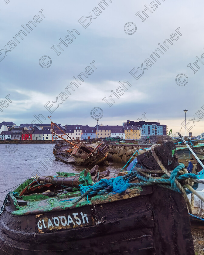 Michael Deligan Nimos Pier s Famous Wreckage 
 Nimo's Pier overlooking the famous Longwalk of Galway City