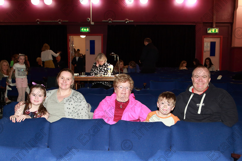 Feis08032019Fri52 
 52
Performer Emer O’Sullivan from Mallow with her family Parents May and Martin Grandmother May and brother Leo.

Class: 366: Solo Verse Speaking Girls 9YearsandUnder –Section 1 Either: My Pain –Ted Scheu. Or: Midsummer Magic –Cynthia Rider.

Feis Maitiú 93rd Festival held in Fr. Mathew Hall. EEjob 08/03/2019. Picture: Gerard Bonus