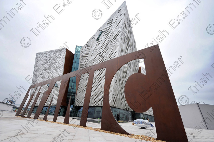 Titanic Belfast Preview 31 
 Alan Lewis - PhotopressBelfast.co.uk 14/3/2012
Mandatory Credit - Picture by Justin Kernoghan
Workers putting the finishing touches to the new Titanic Belfast building in the Titanic Quarter. 
Press Release
Opening in March 2012, Titanic Belfast® will be a "must see" visit in any tour of Belfast and Northern Ireland. It is located in the heart of Belfast, on the slipways where RMS Titanic was built.
Inside this iconic building, visitors will re-live the entire Titanic story from her birth in Belfast to the fateful maiden voyage and her eventual discovery on the seabed.
Titanic Belfast® extends over nine galleries, with multiple dimensions to the exhibition, drawing together special effects, dark rides, full-scale reconstructions and innovative interactive features to explore the Titanic story in a fresh and insightful way; from her conception in Belfast in the early 1900s, through her construction and launch, to her infamous maiden voyage and catastrophic demise. The journey goes beyond the aftermath of the sinking, to the discovery of the wreck and continues into the present day with a live undersea exploration centre. 
Further info contact Jonathan King - 028 90339949/07764 627 297
Embargoed until 17.00 Wednesday 14th March 2012 
 Keywords: Alan Lewis 00447850 988920, Justin Kernoghan 00447525 763088, Photopress Belfast