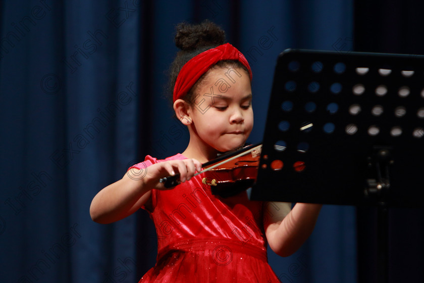 Feis0402109Mon22 
 22~23
3rd place Denise Sophia Considine performing set piece.

Class: 242: Violin Solo 8 Years and Under (a) Carse–Petite Reverie (Classical Carse Bk.1) (b) Contrasting piece not to exceed 2 minutes.

Feis Maitiú 93rd Festival held in Fr. Matthew Hall. EEjob 04/02/2019. Picture: Gerard Bonus