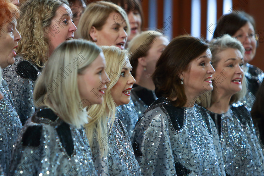 Feis0302109Sun43 
 42~46
Java Ladies Chorus singing “At Last” and “Sweet Georgia Brown” Conducted by Serena Standley.

Class: 79: “The Holy Trinity Perpetual Cup” Chamber Choirs Two Contrasting Songs.

Feis Maitiú 93rd Festival held in Fr. Matthew Hall. EEjob 03/02/2019. Picture: Gerard Bonus.