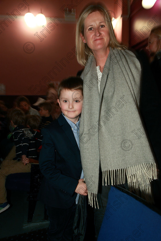 Feis11032018Sun75 
 75
Performer James Maguire from Blackrock with his mum Roz Walsh.
 Speech and Drama Class: 382: Solo Verse Speaking Boys 7 Years and Under Section 2 Feis Maitiú 92nd Festival held in Fr. Mathew Hall. EEjob 10/03/2018 Picture: Gerard Bonus.