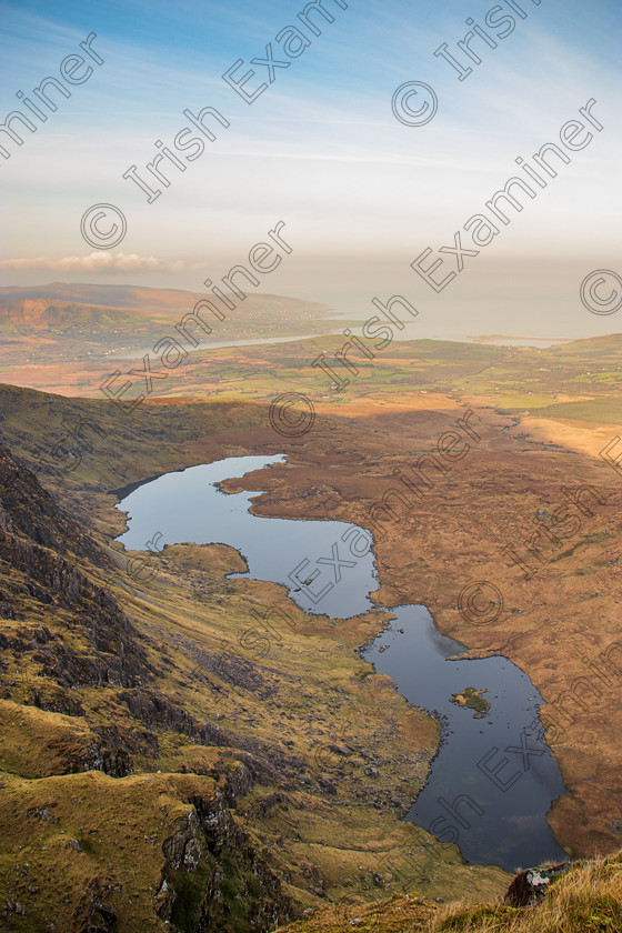 Loch Cam Callain Connor Pass Dingle-0296 
 Loch Cam Callain near Connor Pass Dingle Co Kerry in early December 2020.Photo by Noel O Neill 
 Keywords: Coumanare, Lakes, Loop