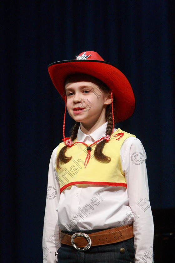 Feis26032018Mon31 
 31~32
Orla Deasy performing “When She Loved me” from Toy Story.
 Speech and Drama Class: 114: The Altrusa Club of Cork Perpetual Trophy” Solo Action Song 10 Years and Under Section 3Feis Maitiú 92nd Festival held in Fr. Mathew Hall. EEjob 26/03/2018 Picture: Gerard Bonus