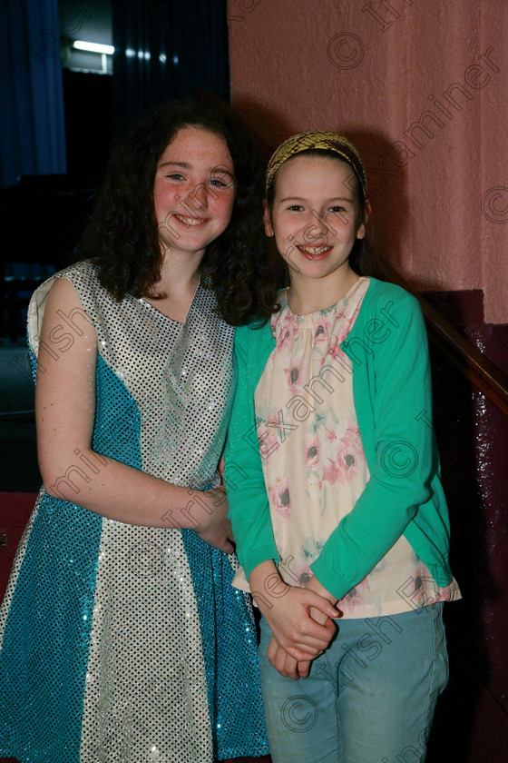 Feis06032018Tue20 
 20
Performers Kathryn Walsh and Sarah Hadden from Mallow.
 Singing and School Choirs Class: 113: “The Edna McBirney Memorial Perpetual Award” Solo Action Song 12 Years and Under Section 2 Feis Maitiú 92nd Festival held in Fr. Mathew Hall. EEjob 06/03/2018 Picture: Gerard Bonus.