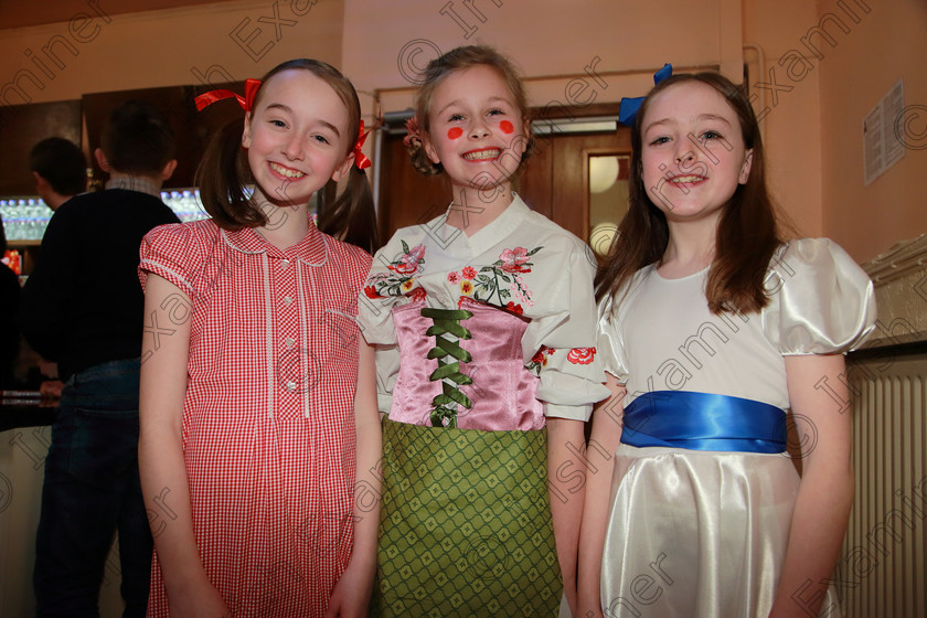 Feis10022020Mon46 
 46
Charlotte Herlihy from Ballinhassig; Lauren Mills from Montenotte and Juliet McKenna from Glanmire.

Class:114: “The Henry O’Callaghan Memorial Perpetual Cup” Solo Action Song 10 Years and Under

Feis20: Feis Maitiú festival held in Father Mathew Hall: EEjob: 10/02/2020: Picture: Ger Bonus.