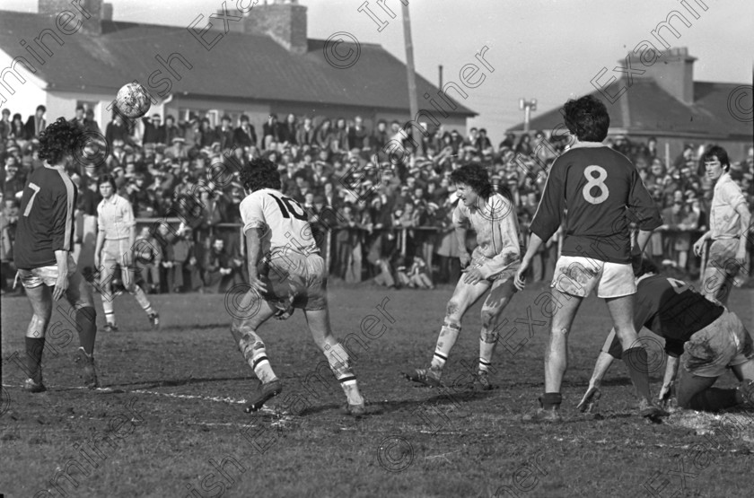 871111 871111 
 Please archive -
F.A.I. Intermediate Cup Final at St. Colman's Park, Cobh - Avondale United v. A.I.B. 27/02/1978 Ref. 216/4 old black and white soccer association football