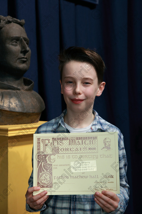 Feis23022018Fri71 
 71
3rd place Darach Fanning from Glasheen.
 Speech and Drama Class: 378: Solo Verse Speaking Boys 11 Years and Under–Section 1 Feis Maitiú 92nd Festival held in Fr. Mathew Hall. EEjob 23/02/2018 Picture: Gerard Bonus.