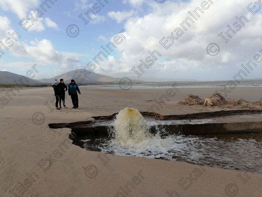 IMG 20201031 114640 
 Calm after the storm bubbling waters Shore acre beach Co kerry storm Aidan,