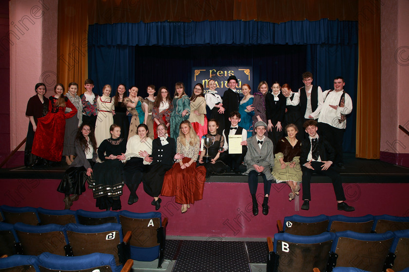 Feis08032018Thu36 
 35~36
Cup Winners and Silver Medallists Montfort College.
 Singing and School Choirs Class: 24: “The David O’Brien and Frances Reilly Perpetual Trophy” Musical Theatre 16 Years and Under Section 2 Feis Maitiú 92nd Festival held in Fr. Mathew Hall. EEjob 06/03/2018 Picture: Gerard Bonus