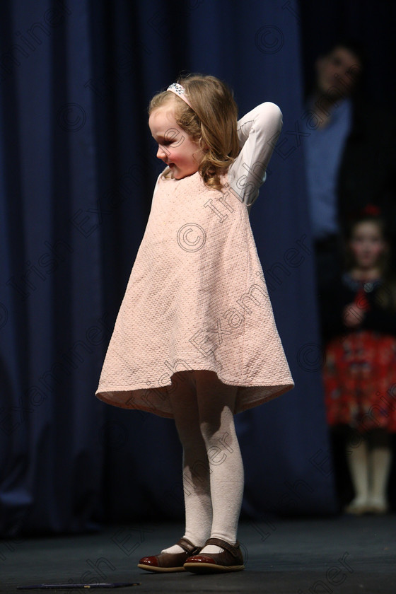 Feis18022018Sun096 
 96
4-year-old performer Clara McCarthy from Ovens. Feis Maitiú 92nd Festival held in Fr. Mathew Hall. Picture: Gerard Bonus.