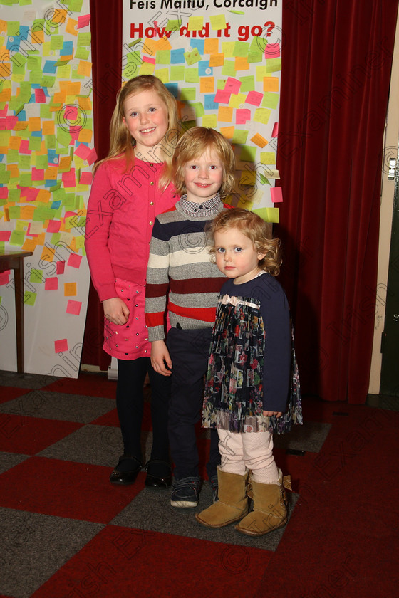 Feis14032018Wed38 
 38~42
Ella, Pascal and Lucia McCarthy from Bandon performed in Speech and Drama Class: 596: “Family Class” Feis Maitiú 92nd Festival held in Fr. Mathew Hall. EEjob 14/03/2018 Picture: Gerard Bonus.