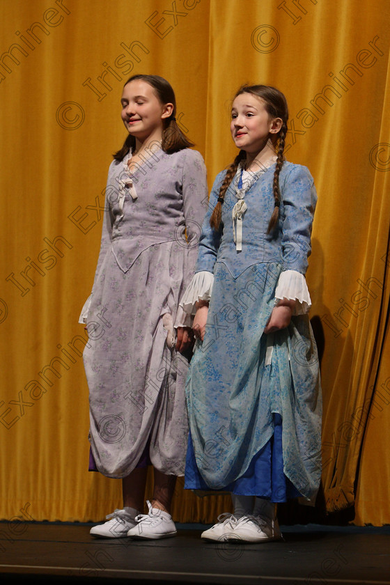 Feis24032018Sat42 
 42~45
Elizabeth Diolún and Molly McDaid giving a Silver Medal performance of “Little Women”.
 Speech and Drama Class: 312: Dramatic Duo 10 Years and Under Feis Maitiú 92nd Festival held in Fr. Mathew Hall. EEjob 24/03/2018 Picture: Gerard Bonus