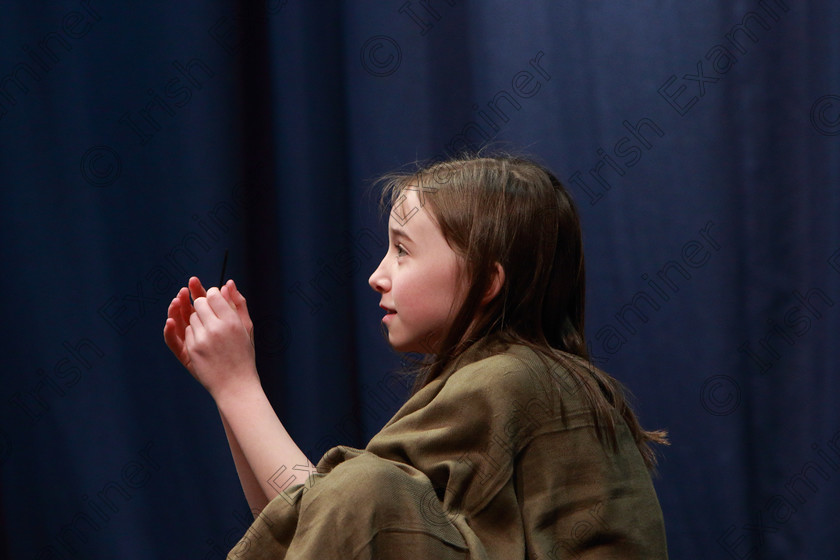 Feis0503202017 
 17
Bronze Medal; Charlotte Herlihy from Ballinhassig performing The Little Match Girl talking to her grandmother with real tears.

Class:328: “The Fr. Nessan Shaw Memorial Perpetual Cup” Dramatic Solo 10 Years and Under

Feis20: Feis Maitiú festival held in Father Mathew Hall: EEjob: 05/03/2020: Picture: Ger Bonus.