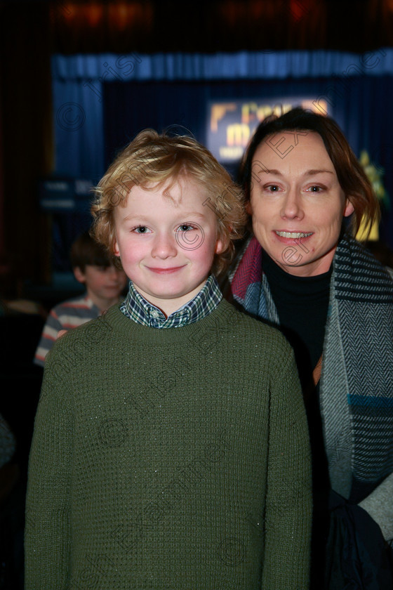 Feis24022018Sat65 
 65
Performer Cormac Murphy with his mum Steph from Waterfall.
 Speech and Drama Class: 381: Solo Verse Speaking Boys 8 Years and Under Section 2 Feis Maitiú 92nd Festival held in Fr. Mathew Hall. EEjob 24/02/2018 Picture: Gerard Bonus.