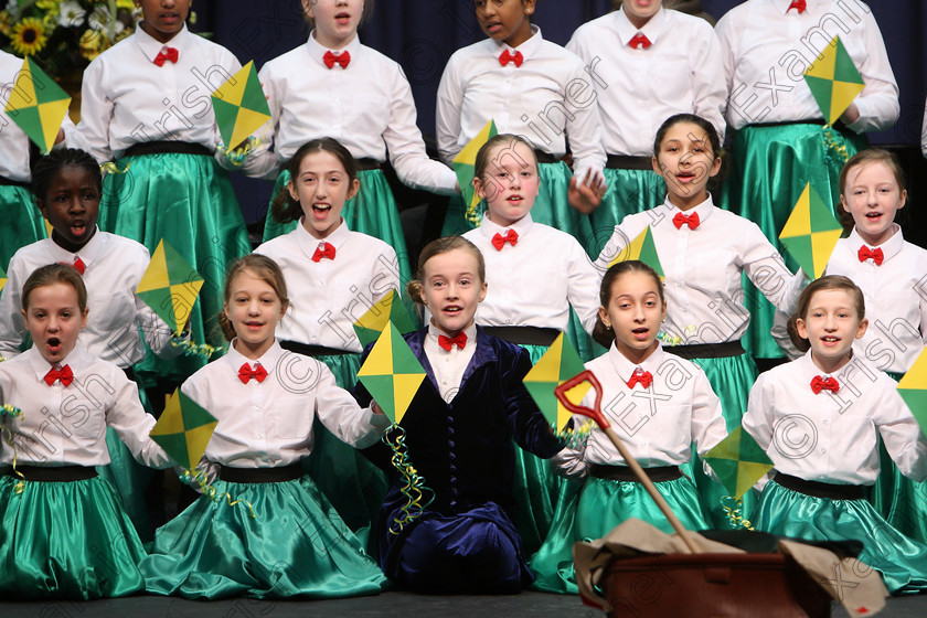 Feis28022018Wed07 
 On a snowy day only one choir made it into the hall for their performance, Scoil mhuire, Ballincollig braved the elements, snow and ice and totally enthralled the adjudicator, Marilynne Davies that she asked them to perform again and they did, spectacularly, showing their skill and talents so well that they were awarded the highest mark of 90 points, a rare achievement made all the more special on a day that most schools were closed due to weather and also making the choir’s first visit to eh Feis performing a medley from “Mary Poppins” during the “The Pam Golden Perpetual Cup” Group Action Songs Primary Schools Class 104 Feis Maitiú 92nd Festival held in Fr. Mathew Hall. EEjob 27/02/2018 Picture: Gerard Bonus.