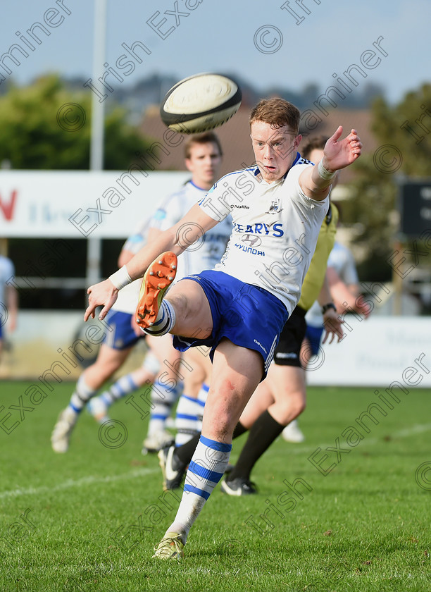 LC-con-06 
 EEXX sport 08/10/2016.
Ulster Bank All-Ireland League; Cork Constitution vs Lansdowne FC at Temple Hill.
Jason Higgins, Cork Con makes a kick against Lansdowne FC.
Pic; Larry Cummins