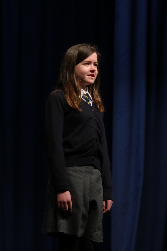 Feis20032018Tue03 
 3
Hannah Crisp performing.
 Speech and Drama Class: 364: Solo Verse Speaking Girls 11 Years and Under Section 1
Feis Maitiú 92nd Festival held in Fr. Mathew Hall. EEjob 20/03/2018 Picture: Gerard Bonus