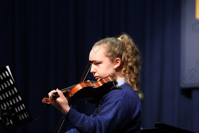 Feis01022018Thu04 
 4
Kate O’Riordan from Model Farm Road performing. 
 Instrumental Music Class: 267: Duo Classes and Chamber Music Junior Feis Maitiú 92nd Festival held in Fr. Matthew Hall. EEjob 01/02/2018 Picture: Gerard Bonus.