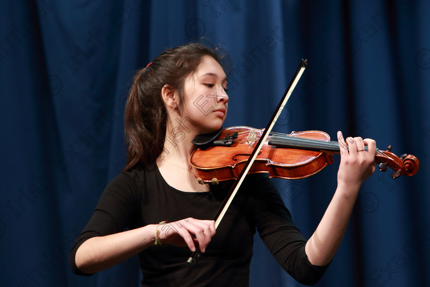 Feis0502109Tue27 
 27~28
Silver & 1st Place: A Cup Winning performance from Aisling Martin from Bishopstown.

Class: 232: “The Houlihan Memorial Perpetual Cup” String Repertoire 14 Years and Under Programme of contrasting style and period, time limit 12 minutes.

Feis Maitiú 93rd Festival held in Fr. Matthew Hall. EEjob 05/02/2019. Picture: Gerard Bonus